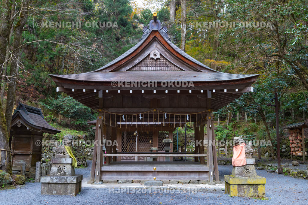 京都府　貴船神社　奥宮の拝殿