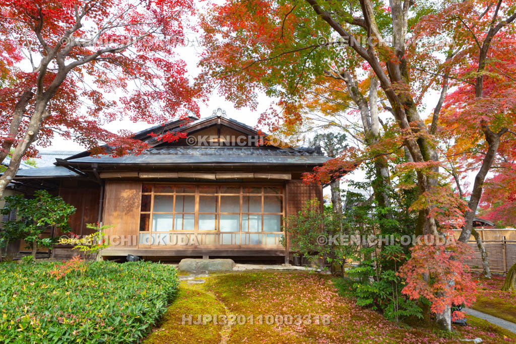 京都府　宝厳院の紅葉　書院