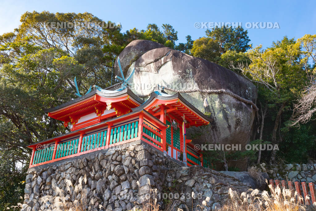 和歌山県　神倉神社　ゴトビキ岩