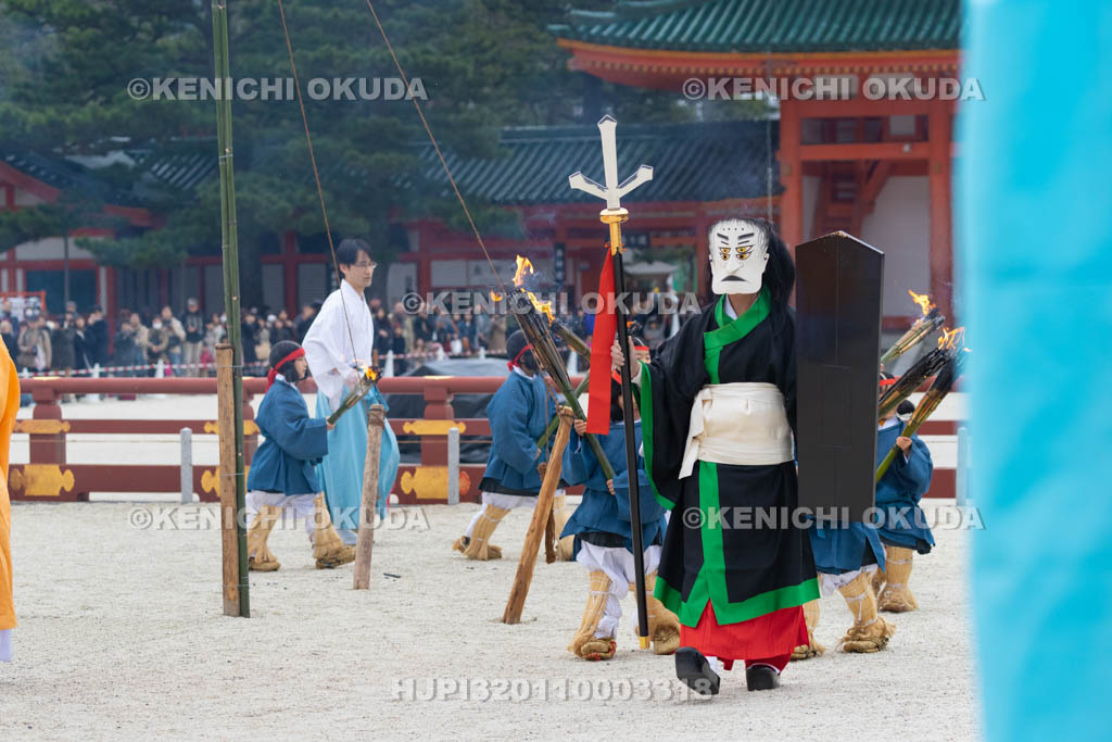 京都府 平安神宮節分祭 大儺之儀の方相氏