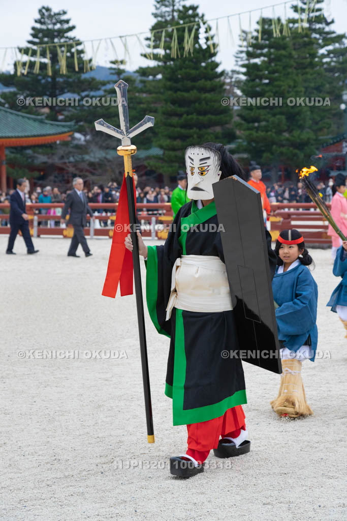 京都府　平安神宮節分祭　大儺之儀の方相氏