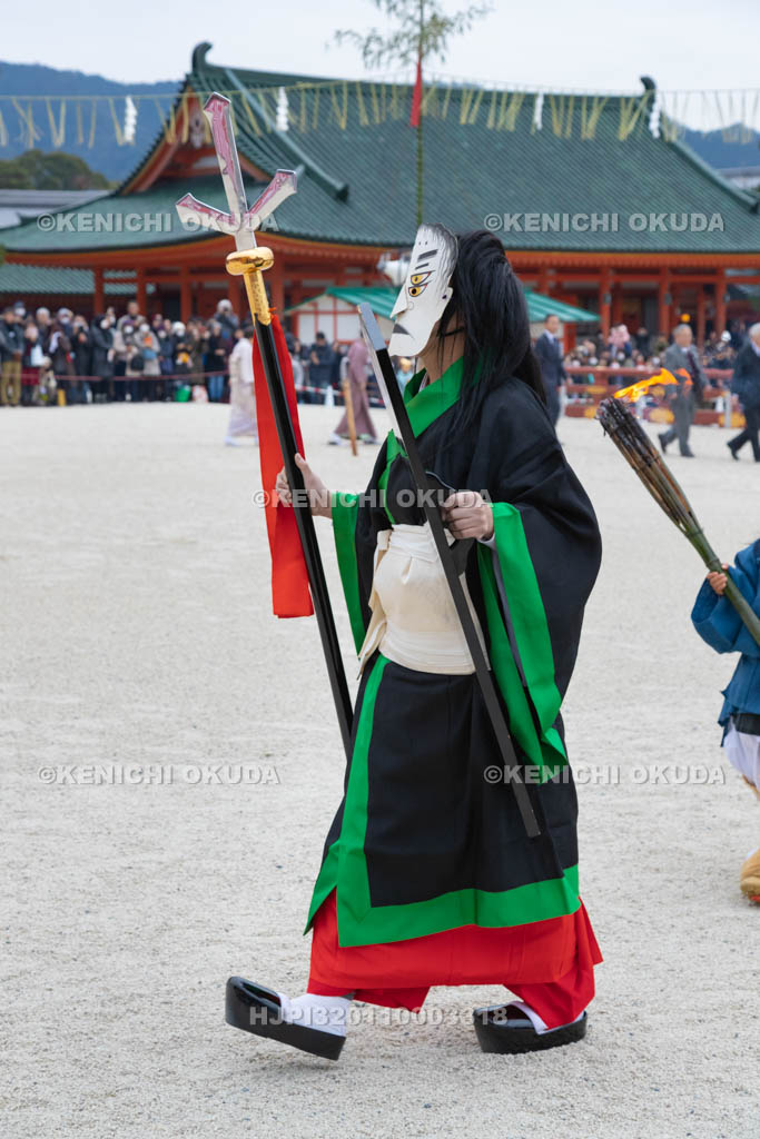 京都府　平安神宮節分祭　大儺之儀の方相氏