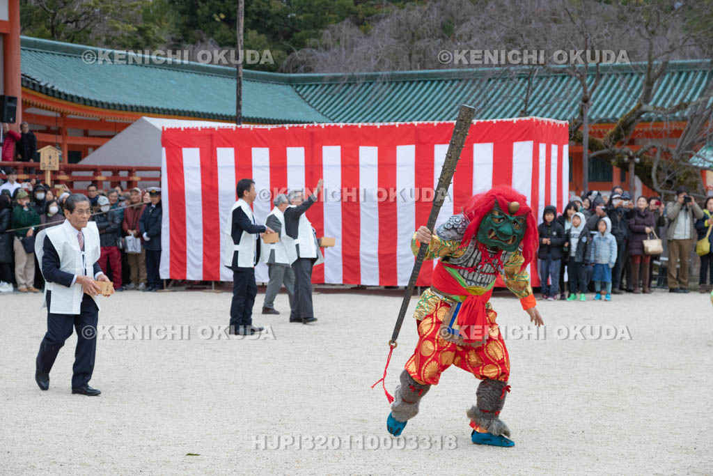 京都府　平安神宮節分祭　鬼やらい