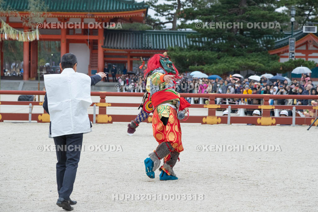 京都府　平安神宮節分祭　鬼やらい