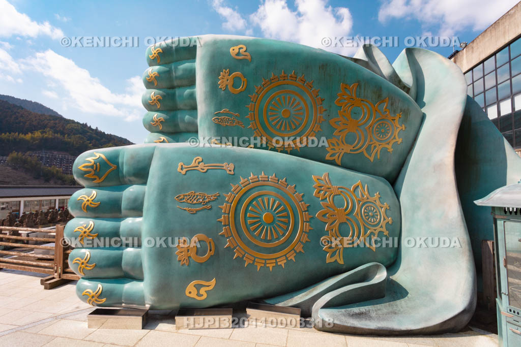 福岡県　南蔵院　涅槃像の仏足