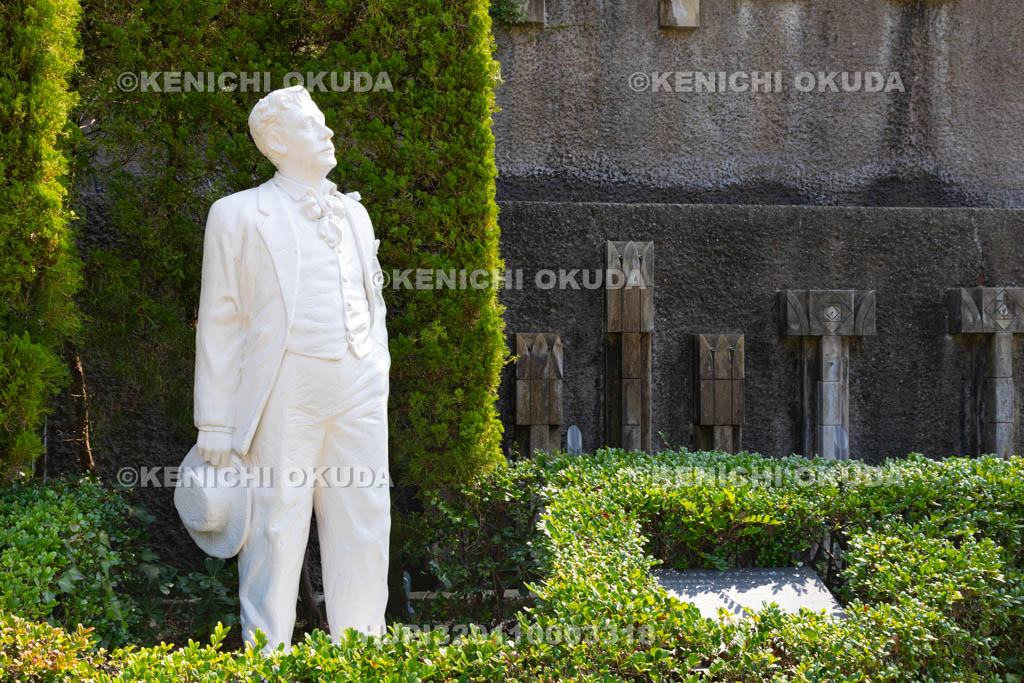 長崎県 グラバー園 ジャコモ・プッチーニ像
