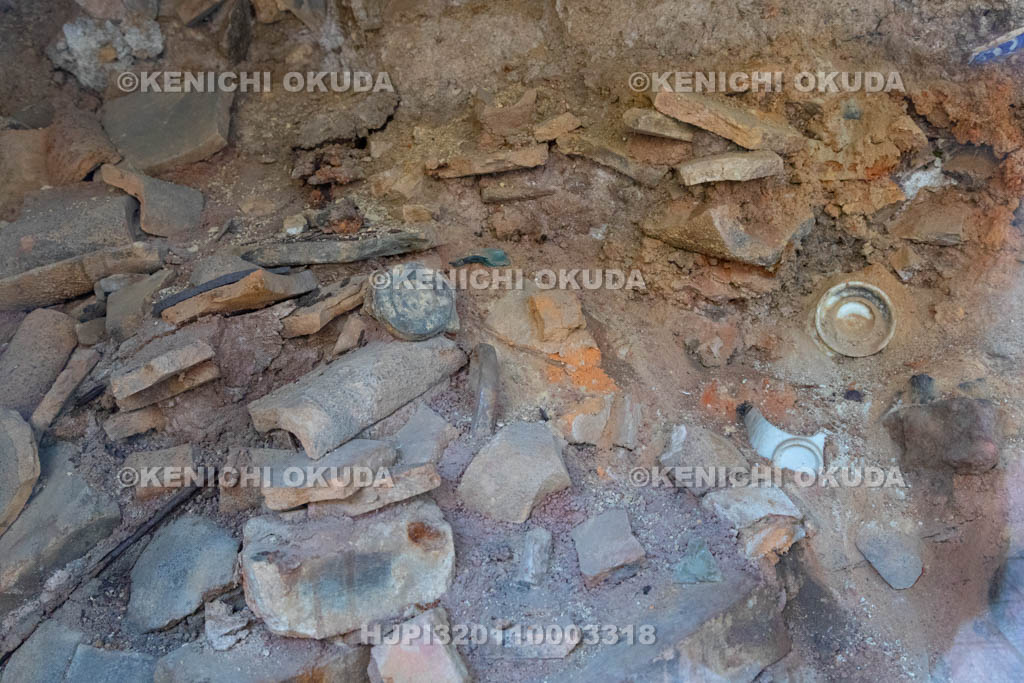 長崎県 平和公園 被爆当時の地層