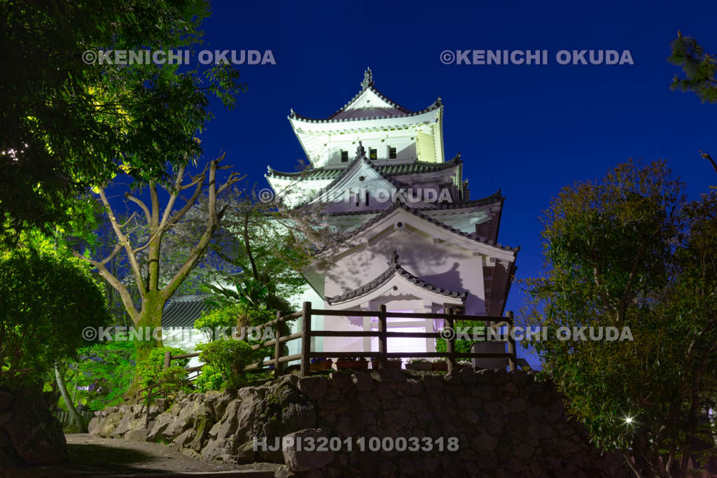 岐阜県 大垣城の夜景