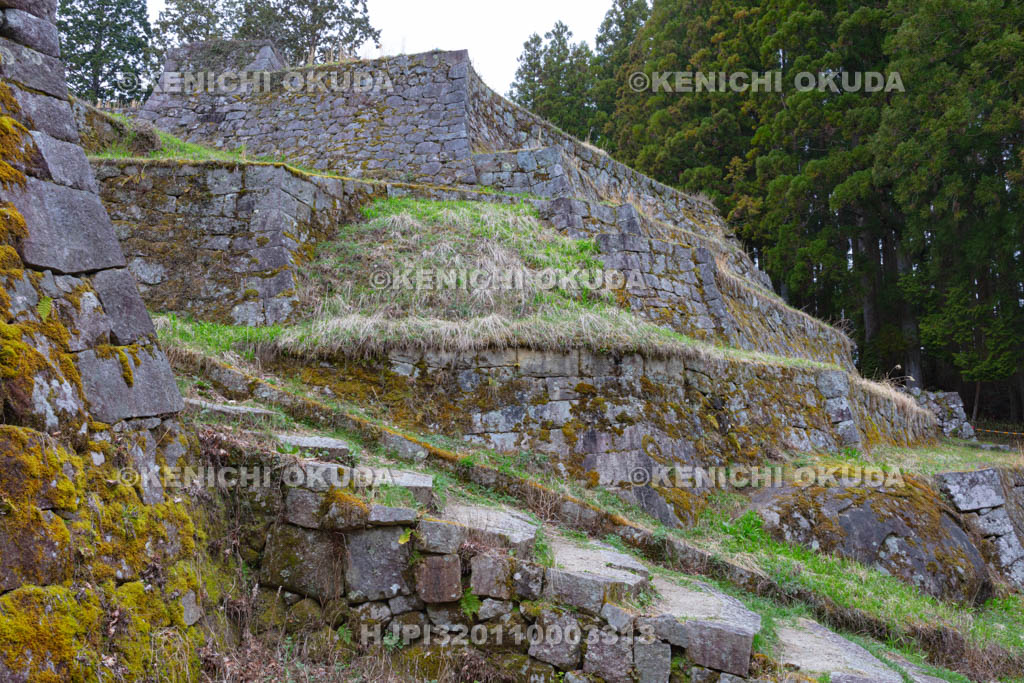 岐阜県　岩村城　六段壁
