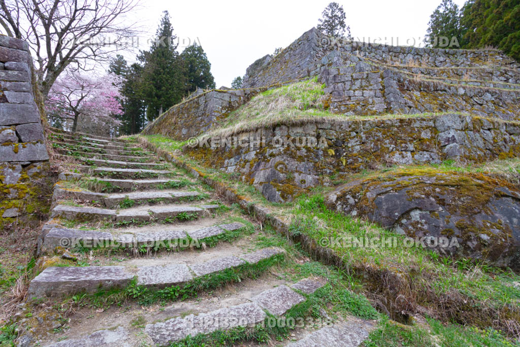 岐阜県　岩村城　六段壁