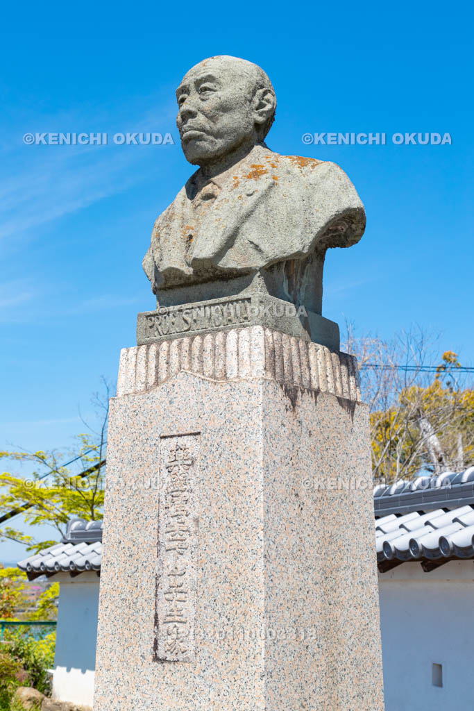 愛知県　犬山城　下山順一郎の像