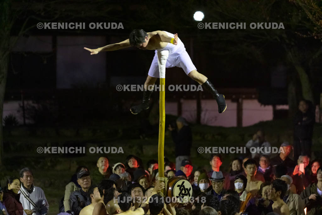岐阜県　古川祭　起し太鼓　トンボ