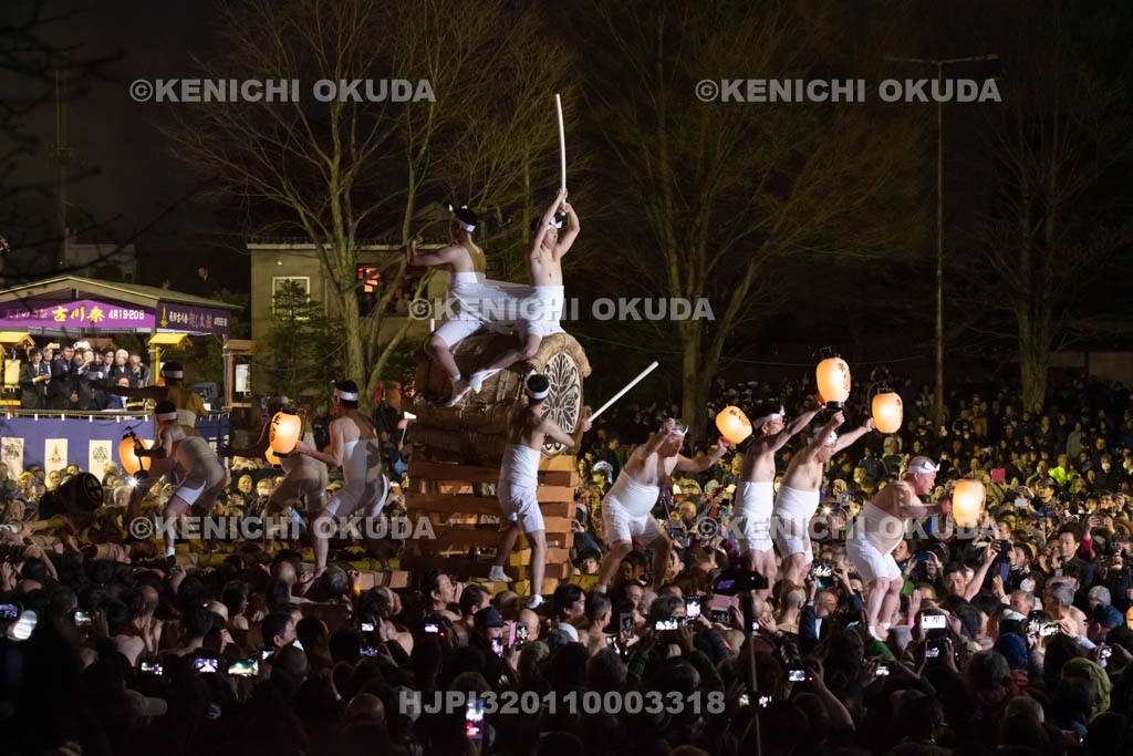 岐阜県　古川祭　起し太鼓