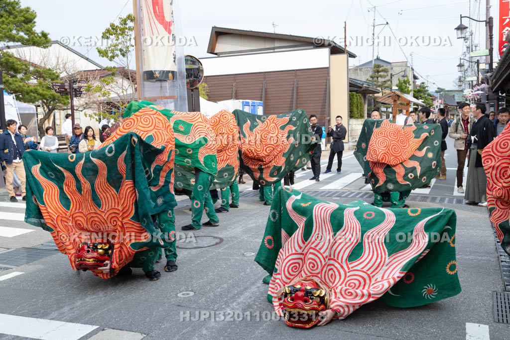 岐阜県　古川祭　獅子舞