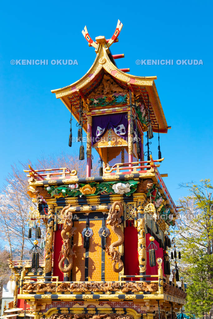 岐阜県　古川祭　龍笛台