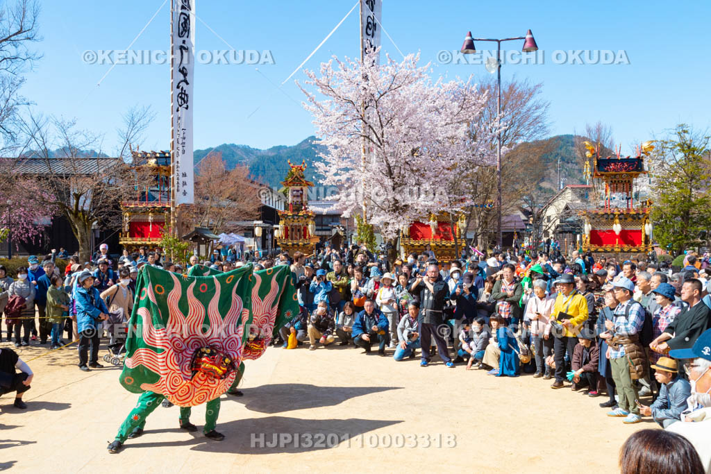 岐阜県　古川祭　獅子舞