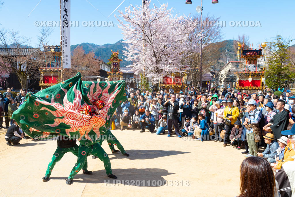岐阜県　古川祭　獅子舞