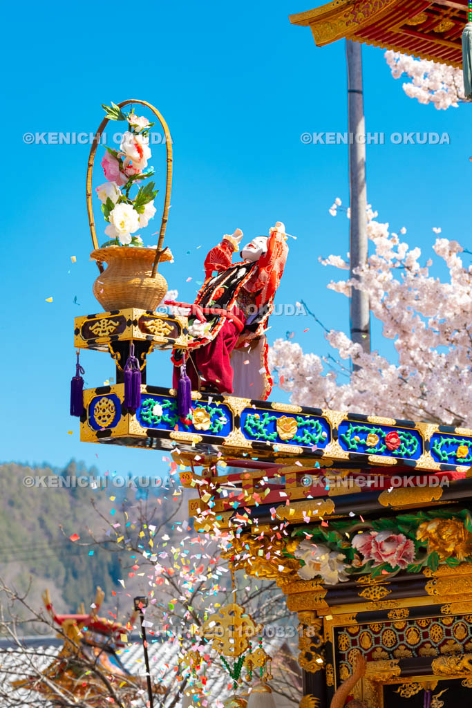 岐阜県　古川祭　麒麟台　からくり奉納