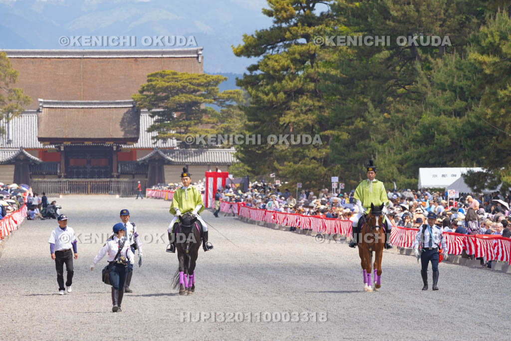 京都府　葵祭　路頭の儀　警察平安騎馬隊