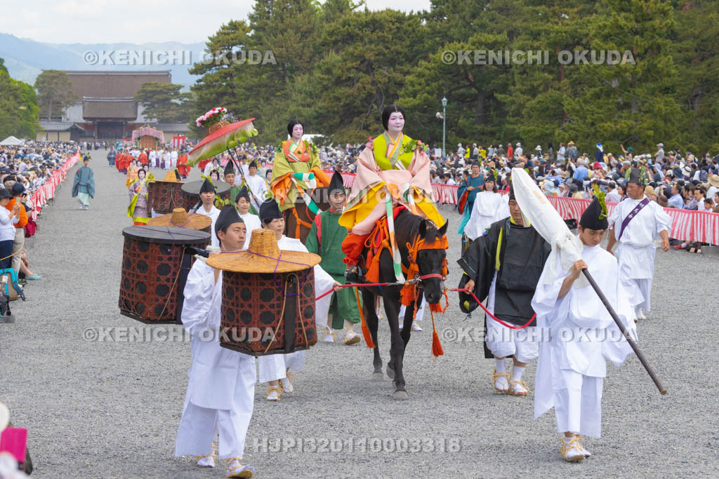 京都府　葵祭　路頭の儀　騎女他