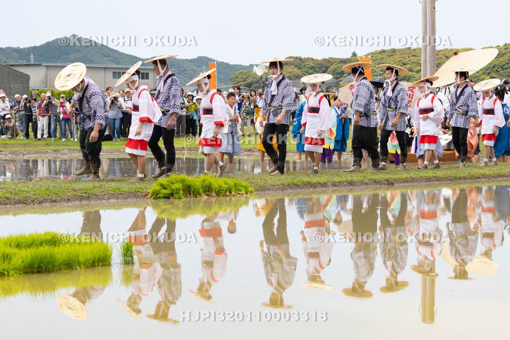 三重県　磯部の御神田