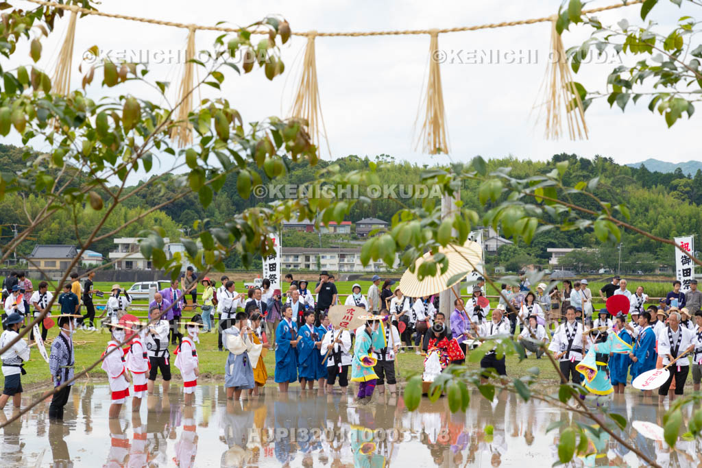 三重県　磯部の御神田