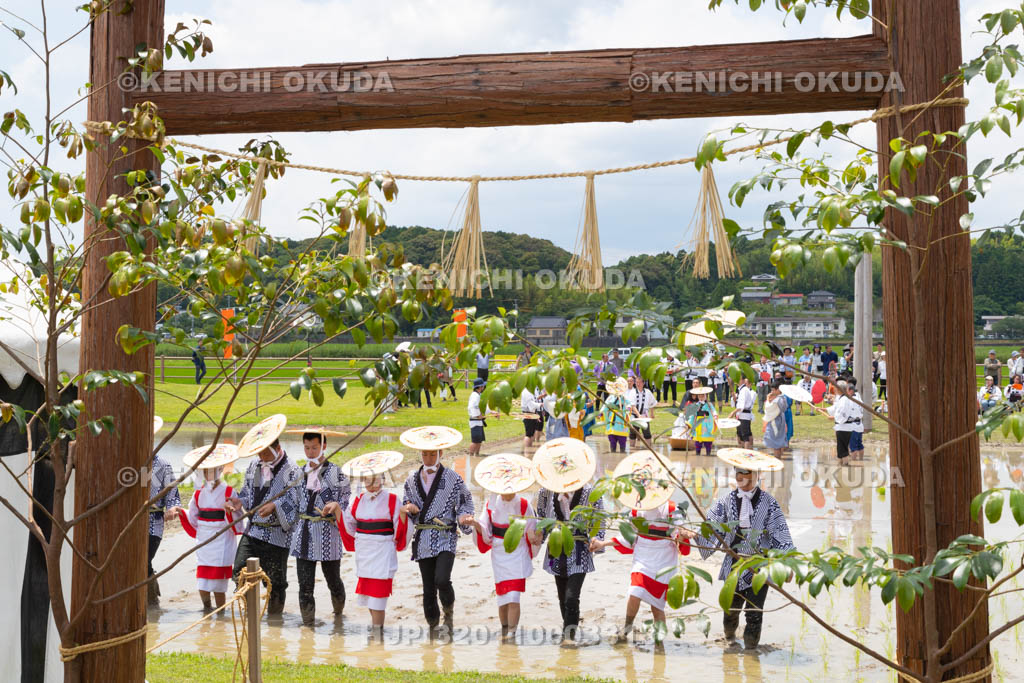 三重県　磯部の御神田