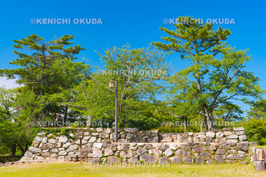 三重県　松坂城　天守閣跡