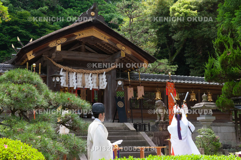 大阪府　枚岡神社　平国祭　神楽奉奏