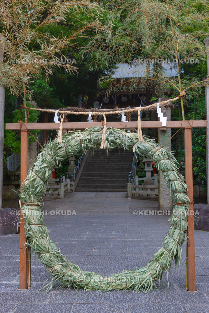 大阪府　枚岡神社　茅の輪