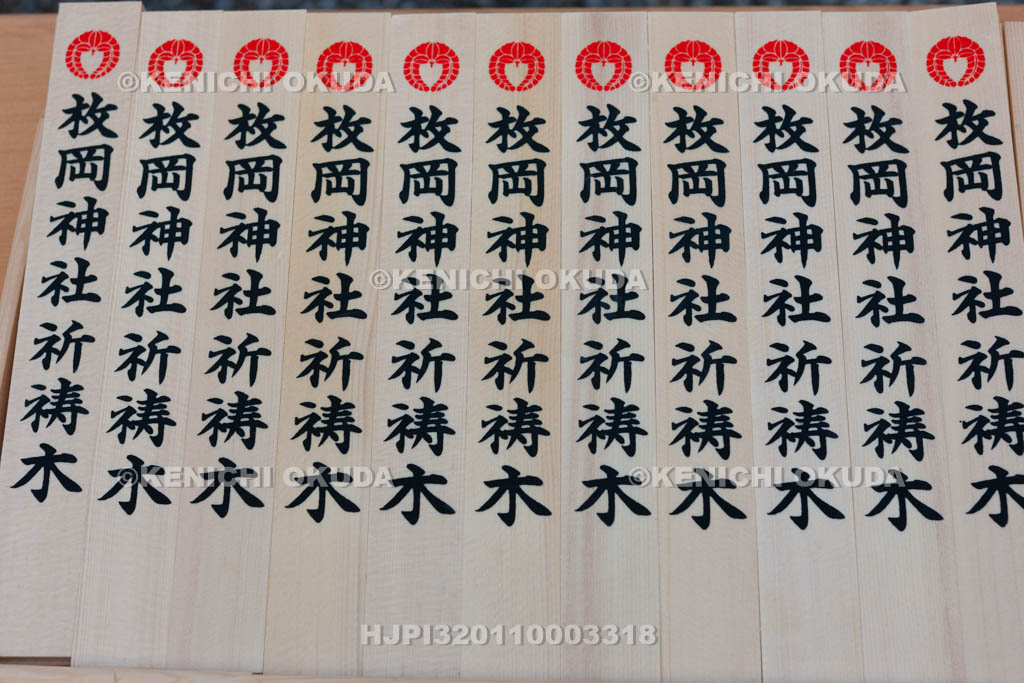 大阪府　枚岡神社　祈祷木