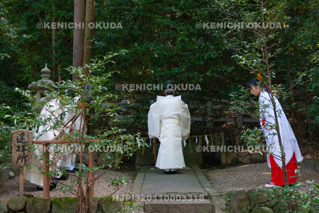 大阪府　枚岡神社　秋分祭　祝詞奏上