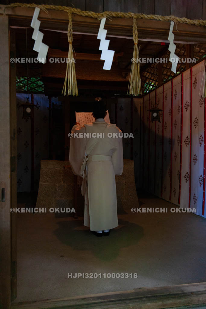 大阪府　枚岡神社　摂社若宮社　祝詞奏上