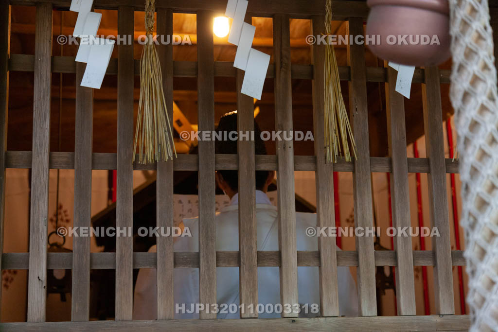 大阪府　枚岡神社　末社天神地祇社　祝詞奏上