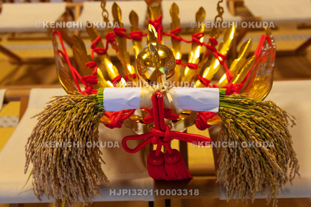 大阪府　枚岡神社　神輿の鳳凰