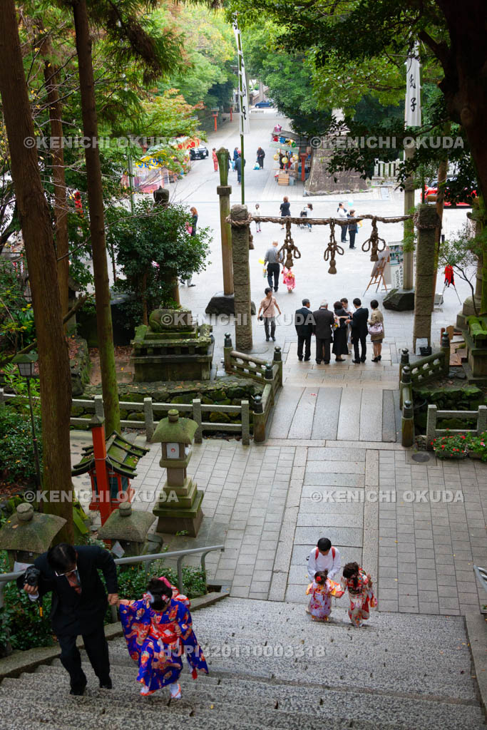 大阪府　枚岡神社　七五三まいり