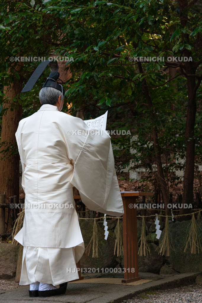 大阪府　枚岡神社　紀元祭　祝詞奏上