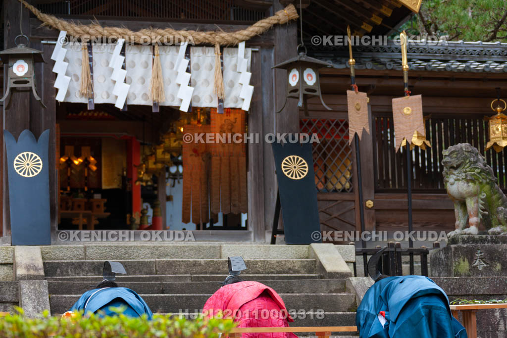 大阪府　枚岡神社　祈年祭　拝礼
