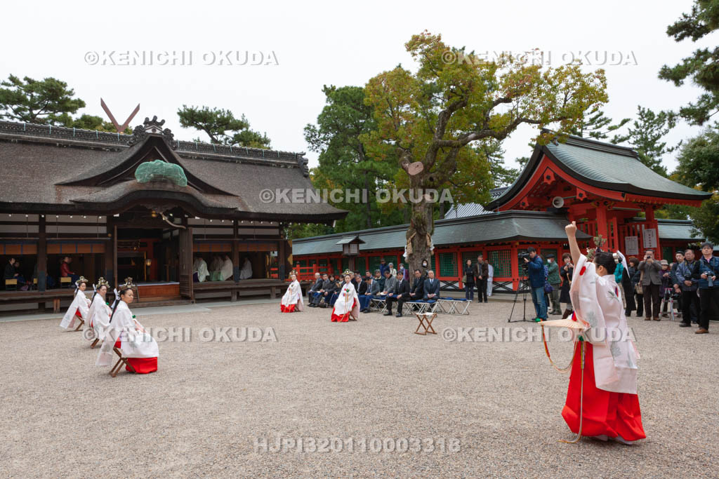 大阪府　住吉大社　松苗神事　神楽奉奏