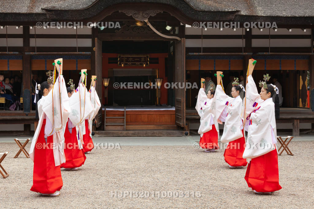 大阪府　住吉大社　松苗神事　神楽奉奏