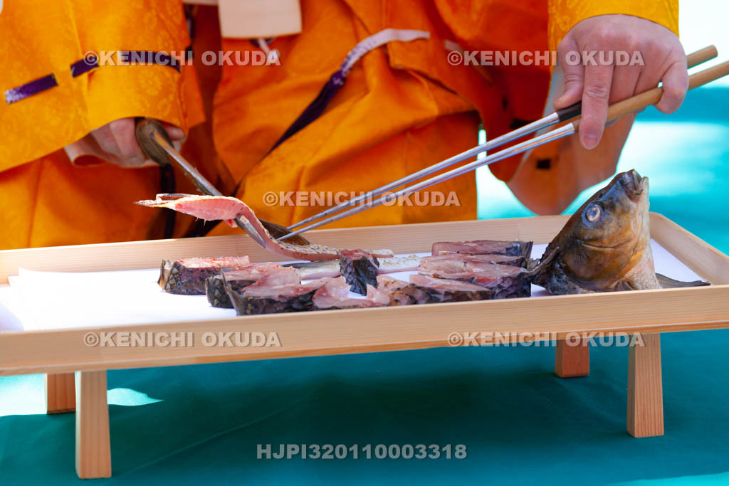 大阪府　四條畷神社　四条流包丁式