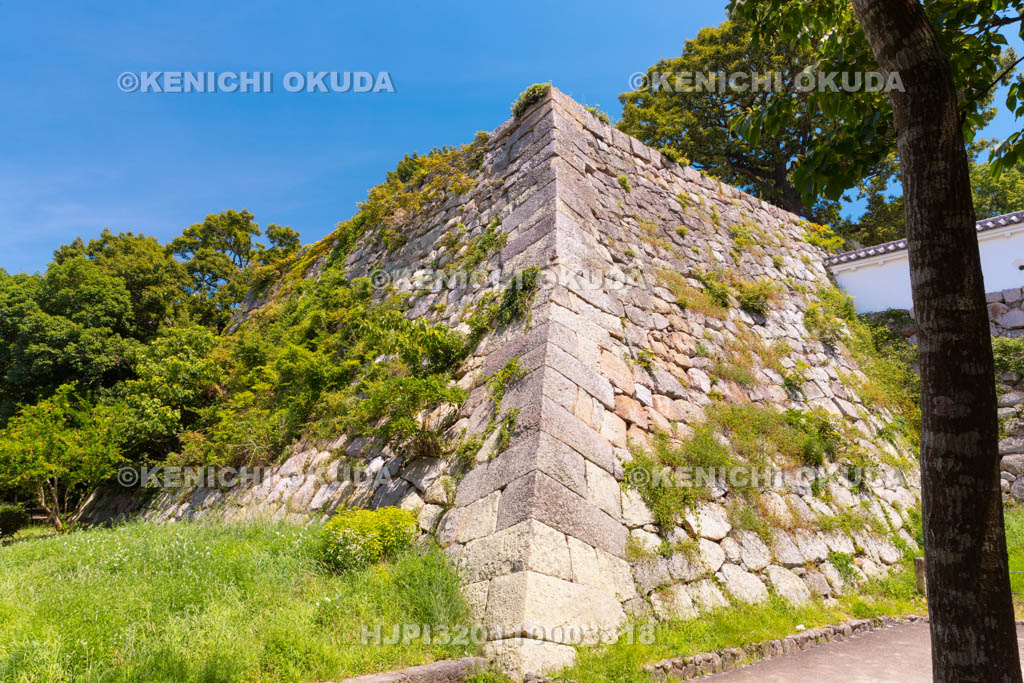 兵庫県　明石城　天守台の石垣