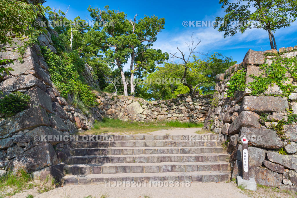 兵庫県　淡路島　洲本城　本丸搦手虎口