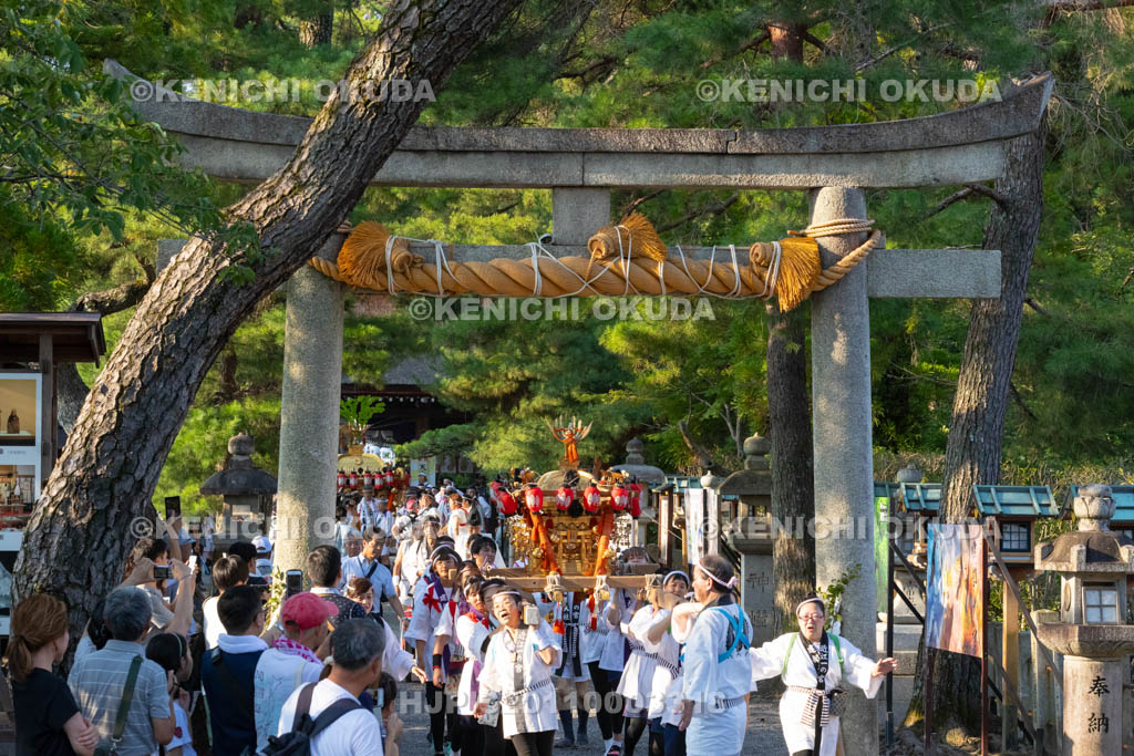 滋賀県　建部大社　船幸祭　神輿巡行