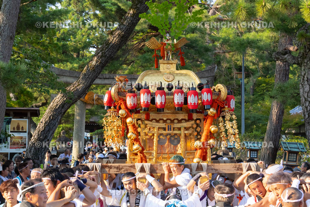 滋賀県　建部大社　船幸祭　神輿巡行