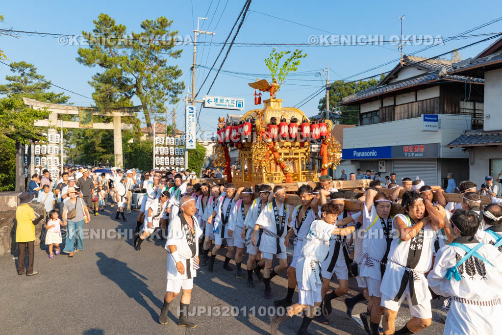 滋賀県　建部大社　船幸祭　神輿巡行
