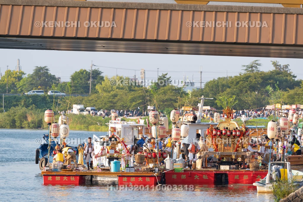 滋賀県　建部大社　船幸祭　船渡御