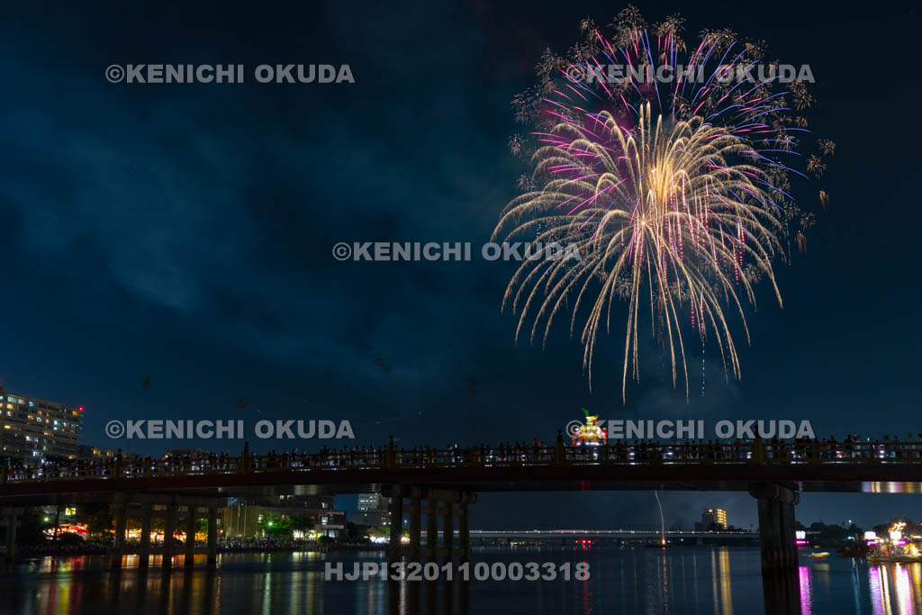 滋賀県　建部大社　船幸祭　花火大会