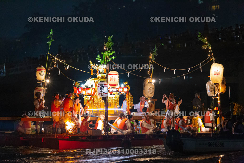 滋賀県　建部大社　船幸祭　船渡御