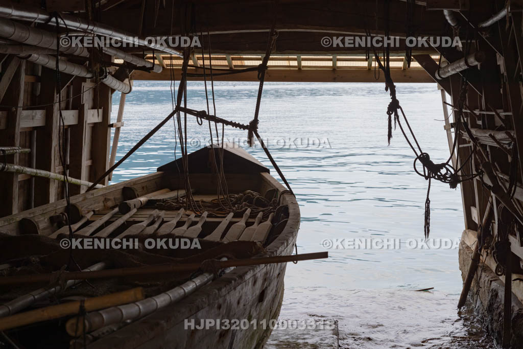 京都府　伊根の舟屋　内部